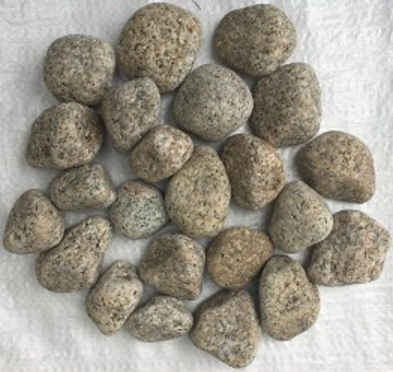 30-50 mm Gold Granite Pebbles